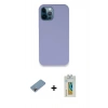 MARSİLYAN™- iPhone 12 Pro Kılıf Zirve Modern Özel Seri - Siyah Polymer Nano Ekran Koruyucu + Shine Kamera Lens Koruma Cam - GI