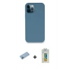 MARSİLYAN™- iPhone 12 Pro Kılıf Zirve Modern Özel Seri - Siyah Polymer Nano Ekran Koruyucu + Shine Kamera Lens Koruma Cam - MI