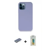 MARSİLYAN™- iPhone 12 Pro Kılıf Zirve Modern Özel Seri - Siyah Polymer Nano Ekran Koruyucu + Renkli Kamera Lens Koruma Cam - YL