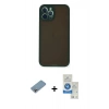 MARSİLYAN™- iPhone 12 Pro Max Kılıf Ahenk Çizgi Serisi - Şeffaf Royal Nano Ekran Koruyucu + Shine Kamera Lens Koruma Cam - GI