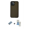 MARSİLYAN™- iPhone 12 Pro Max Kılıf Ahenk Çizgi Serisi - Şeffaf Royal Nano Ekran Koruyucu + Shine Kamera Lens Koruma Cam - GI
