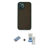 MARSİLYAN™- iPhone 12 Pro Max Kılıf Ahenk Çizgi Serisi - Şeffaf Royal Nano Ekran Koruyucu + Shine Kamera Lens Koruma Cam - GS