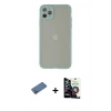 MARSİLYAN™- iPhone 12 Pro Max Kılıf Ahenk Çizgi Serisi - Şeffaf Temperli Cam Ekran Koruyucu + Shine Kamera Lens Koruma Cam - GD