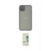 MARSİLYAN™- iPhone 12 Pro Max Kılıf Ahenk Çizgi Serisi - Siyah 20D Premium Cam Ekran Koruyucu