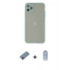 MARSİLYAN™- iPhone 12 Pro Max Kılıf Ahenk Çizgi Serisi - Siyah Joko Magic 5D Cam + Metal Kamera Lens Koruma Cam - KI