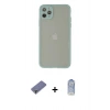 MARSİLYAN™- iPhone 12 Pro Max Kılıf Ahenk Çizgi Serisi - Siyah Joko Magic 5D Cam + Metal Kamera Lens Koruma Cam - GD