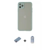 MARSİLYAN™- iPhone 12 Pro Max Kılıf Ahenk Çizgi Serisi - Siyah Joko Magic 5D Cam + Shine Kamera Lens Koruma Cam - PE