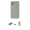 MARSİLYAN™- iPhone 12 Pro Max Kılıf Ahenk Çizgi Serisi - Siyah Joko Magic 5D Cam + Renkli Kamera Lens Koruma Cam - TU