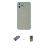 MARSİLYAN™- iPhone 12 Pro Max Kılıf Ahenk Çizgi Serisi - Siyah Joko Magic 5D Hayalet Cam + Gold Metal Kamera Lens Koruma Cam
