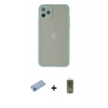 MARSİLYAN™- iPhone 12 Pro Max Kılıf Ahenk Çizgi Serisi - Siyah Joko Magic 5D Hayalet Cam + Shine Kamera Lens Koruma Cam - MI