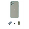 MARSİLYAN™- iPhone 12 Pro Max Kılıf Ahenk Çizgi Serisi - Siyah Joko Magic 5D Hayalet Cam + Shine Kamera Lens Koruma Cam - SH