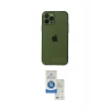 MARSİLYAN™- iPhone 12 Pro Max Kılıf Ahenk Doku - Şeffaf Royal Nano Ekran Koruyucu
