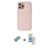 MARSİLYAN™- iPhone 12 Pro Max Kılıf Ahenk Işık - Şeffaf Royal Nano Ekran Koruyucu + Shine Kamera Lens Koruma Cam - GI