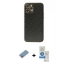 MARSİLYAN™- iPhone 12 Pro Max Kılıf Ahenk Işık - Şeffaf Royal Nano Ekran Koruyucu + Shine Kamera Lens Koruma Cam - GI