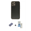 MARSİLYAN™- iPhone 12 Pro Max Kılıf Ahenk Işık - Şeffaf Royal Nano Ekran Koruyucu + Metal Kamera Lens Koruma Cam - GD