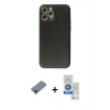MARSİLYAN™- iPhone 12 Pro Max Kılıf Ahenk Işık - Şeffaf Royal Nano Ekran Koruyucu + Metal Kamera Lens Koruma Cam - KI