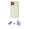 MARSİLYAN™- iPhone 12 Pro Max Kılıf Ahenk Işık - Şeffaf Royal Nano Ekran Koruyucu + Metal Kamera Lens Koruma Cam - KI