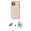 MARSİLYAN™- iPhone 12 Pro Max Kılıf Ahenk Işık - Şeffaf Royal Nano Ekran Koruyucu + Metal Kamera Lens Koruma Cam - KI
