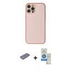 MARSİLYAN™- iPhone 12 Pro Max Kılıf Ahenk Işık - Şeffaf Royal Nano Ekran Koruyucu + Renkli Kamera Lens Koruma Cam - SI