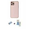 MARSİLYAN™- iPhone 12 Pro Max Kılıf Ahenk Işık - Şeffaf Royal Nano Ekran Koruyucu + Shine Kamera Lens Koruma Cam - MI