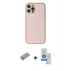 MARSİLYAN™- iPhone 12 Pro Max Kılıf Ahenk Işık - Şeffaf Royal Nano Ekran Koruyucu + Shine Kamera Lens Koruma Cam - SABE