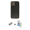 MARSİLYAN™- iPhone 12 Pro Max Kılıf Ahenk Işık - Şeffaf Royal Nano Ekran Koruyucu + Shine Kamera Lens Koruma Cam - SABE