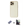 MARSİLYAN™- iPhone 12 Pro Max Kılıf Ahenk Işık - Şeffaf Temperli Cam Ekran Koruyucu + Metal Kamera Lens Koruma Cam - GD