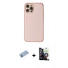MARSİLYAN™- iPhone 12 Pro Max Kılıf Ahenk Işık - Şeffaf Temperli Cam Ekran Koruyucu + Shine Kamera Lens Koruma Cam - MI