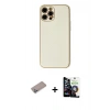 MARSİLYAN™- iPhone 12 Pro Max Kılıf Ahenk Işık - Şeffaf Temperli Cam Ekran Koruyucu + Shine Kamera Lens Koruma Cam - SABE