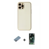 MARSİLYAN™- iPhone 12 Pro Max Kılıf Ahenk Işık - Siyah 360 Mat Full Body Arka Koruyucu + Shine Kamera Lens Koruma Cam - GI