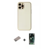 MARSİLYAN™- iPhone 12 Pro Max Kılıf Ahenk Işık - Siyah 360 Mat Full Body Arka Koruyucu + Sierra Blue Shine Kamera Lens Koruma Cam