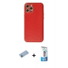 MARSİLYAN™- iPhone 12 Pro Max Kılıf Ahenk Işık - Siyah 5D Eko Cam Ekran Koruyucu + Shine Kamera Lens Koruma Cam - MI