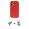 MARSİLYAN™- iPhone 12 Pro Max Kılıf Ahenk Işık - Siyah Joko 5D Cam + Metal Kamera Lens Koruma Cam - KI