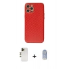 MARSİLYAN™- iPhone 12 Pro Max Kılıf Ahenk Işık - Siyah Joko Magic 5D Cam + Shine Kamera Lens - GD
