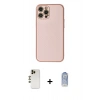 MARSİLYAN™- iPhone 12 Pro Max Kılıf Ahenk Işık - Siyah Joko Magic 5D Cam + Shine Kamera Lens - GD