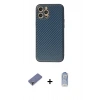 MARSİLYAN™- iPhone 12 Pro Max Kılıf Ahenk Işık - Siyah Joko Magic 5D Cam + Metal Kamera Lens Koruma Cam - GD