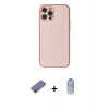 MARSİLYAN™- iPhone 12 Pro Max Kılıf Ahenk Işık - Siyah Joko Magic 5D Cam + Metal Kamera Lens Koruma Cam - GD