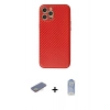 MARSİLYAN™- iPhone 12 Pro Max Kılıf Ahenk Işık - Siyah Joko Magic 5D Cam + Renkli Kamera Lens Koruma Cam - SI