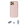 MARSİLYAN™- iPhone 12 Pro Max Kılıf Ahenk Işık - Siyah Joko Magic 5D Cam + Renkli Kamera Lens Koruma Cam - SI
