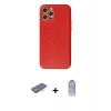 MARSİLYAN™- iPhone 12 Pro Max Kılıf Ahenk Işık - Siyah Joko Magic 5D Cam + Renkli Kamera Lens Koruma Cam - TU