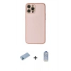 MARSİLYAN™- iPhone 12 Pro Max Kılıf Ahenk Işık - Siyah Joko Magic 5D Cam + Shine Kamera Lens Koruma Cam - MI
