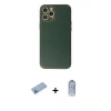 MARSİLYAN™- iPhone 12 Pro Max Kılıf Ahenk Işık - Siyah Joko Magic 5D Cam + Shine Kamera Lens Koruma Cam - MI