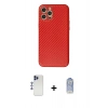 MARSİLYAN™- iPhone 12 Pro Max Kılıf Ahenk Işık - Siyah Joko Magic 5D Cam + Shine Kamera Lens - LT