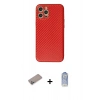 MARSİLYAN™- iPhone 12 Pro Max Kılıf Ahenk Işık - Siyah Joko Magic 5D Cam + Sierra Blue Shine Kamera Lens Koruma Cam