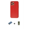 MARSİLYAN™- iPhone 12 Pro Max Kılıf Ahenk Işık - Siyah Joko Magic 5D Hayalet Cam + Shine Kamera Lens Koruma Cam - GD