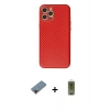 MARSİLYAN™- iPhone 12 Pro Max Kılıf Ahenk Işık - Siyah Joko Magic 5D Hayalet Cam + Metal Kamera Lens Koruma Cam - KI