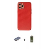 MARSİLYAN™- iPhone 12 Pro Max Kılıf Ahenk Işık - Siyah Joko Magic 5D Hayalet Cam + Renkli Kamera Lens Koruma Cam - SI