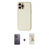 MARSİLYAN™- iPhone 12 Pro Max Kılıf Ahenk Işık - Siyah Mat Seramik Nano Ekran Koruyucu + Neon Fosforlu Kamera Lens - BZ