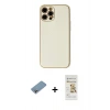 MARSİLYAN™- iPhone 12 Pro Max Kılıf Ahenk Işık - Siyah Mat Seramik Nano Ekran Koruyucu + Shine Kamera Lens Koruma Cam - GI