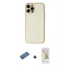MARSİLYAN™- iPhone 12 Pro Max Kılıf Ahenk Işık - Siyah Mat Seramik Nano Ekran Koruyucu + Shine Kamera Lens Koruma Cam - GD